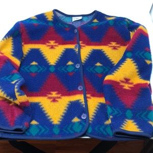 David Wayne Fleece Cardigan